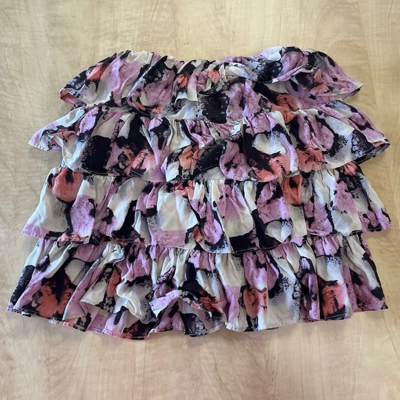 Crewcuts Silk Tiered Guazy Skirt Sz 10 - Picture 3 of 6